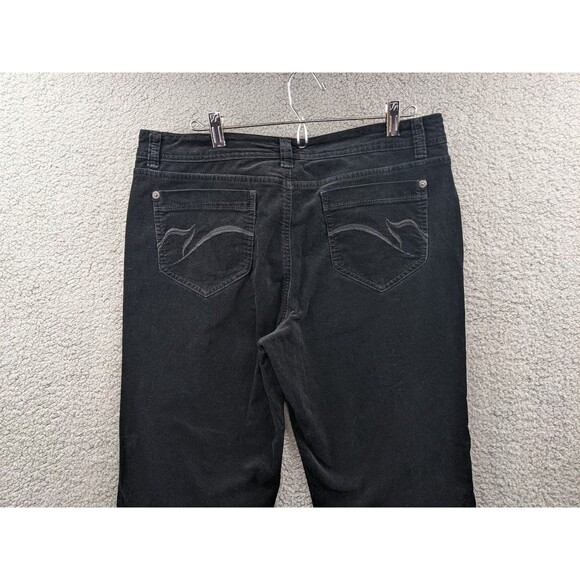 Gloria Vanderbilt Women's sz 12 Black Corduroy Bootcut Pants - Picture 9 of 13